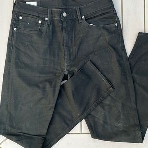 Mens Levi Straight Black Jeans